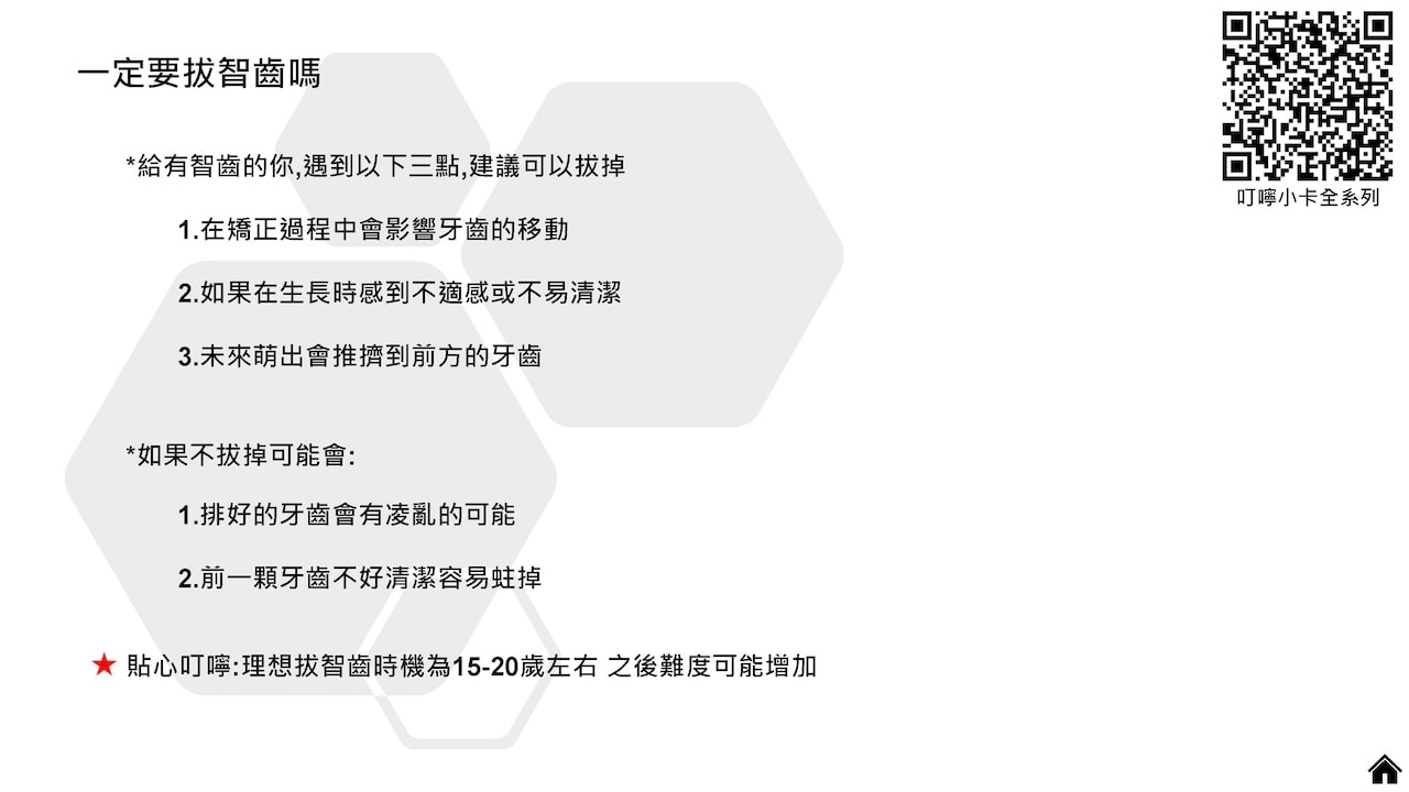 隱適美隱形牙套叮嚀小卡 - 一定要拔智齒嗎